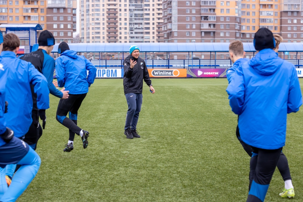 Тренировка «Зенита»-м в «Газпром»-Академии ФК «Зенит»