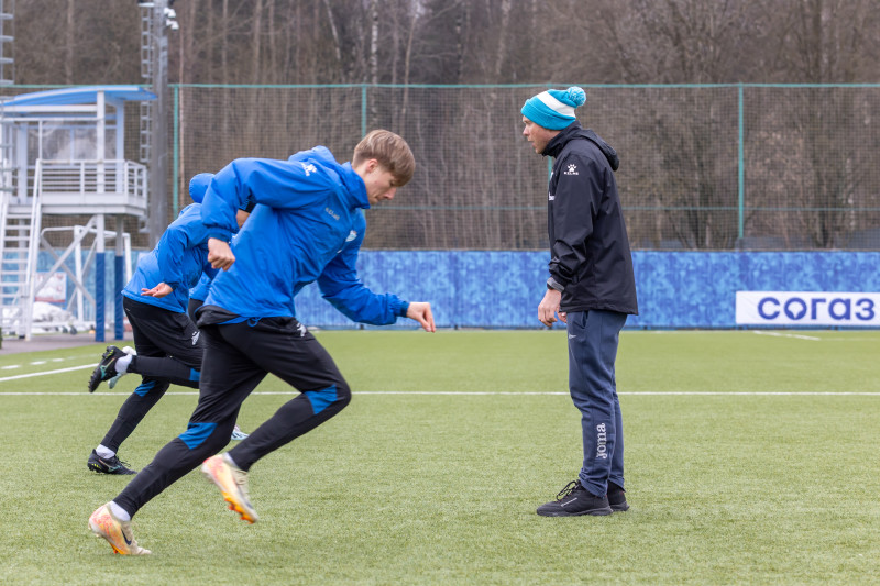 Тренировка «Зенита»-м в «Газпром»-Академии ФК «Зенит»