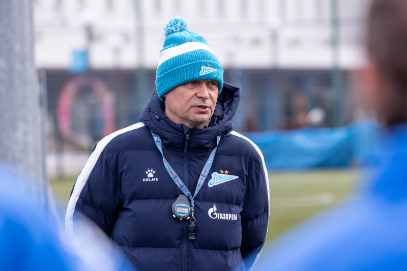 Тренировка «Зенита»-м в «Газпром»-Академии ФК «Зенит»