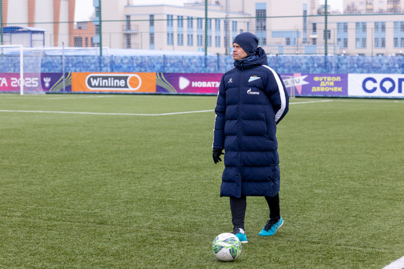 Тренировка «Зенита»-м в «Газпром»-Академии ФК «Зенит»