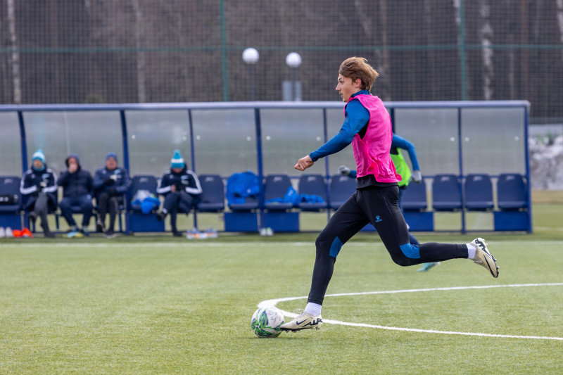 Тренировка «Зенита»-м в «Газпром»-Академии ФК «Зенит»