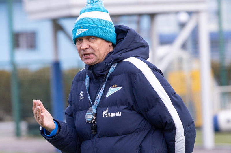 Тренировка «Зенита»-м в «Газпром»-Академии ФК «Зенит»