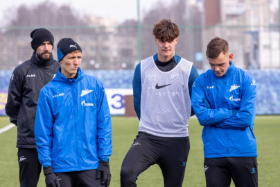 Тренировка «Зенита»-м в «Газпром»-Академии ФК «Зенит»