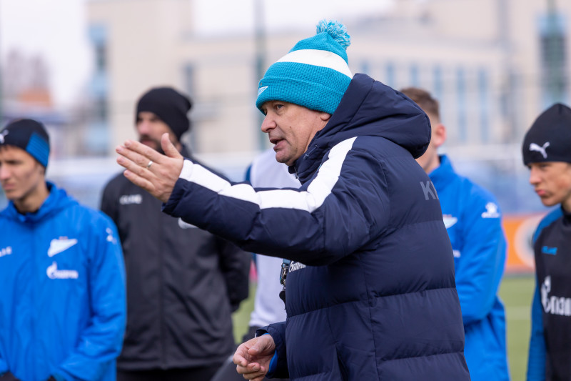 Тренировка «Зенита»-м в «Газпром»-Академии ФК «Зенит»