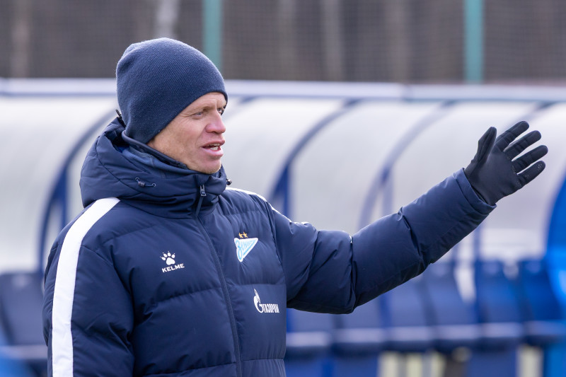 Тренировка «Зенита»-м в «Газпром»-Академии ФК «Зенит»