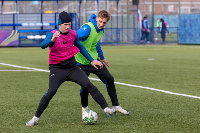 Тренировка «Зенита»-м в «Газпром»-Академии ФК «Зенит»