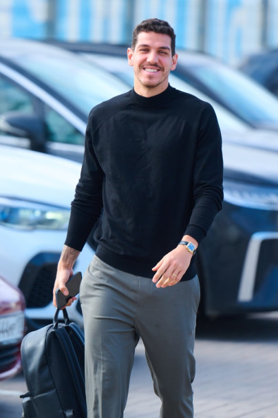 Приезд игроков на тренировку перед матчем с «Рубином»