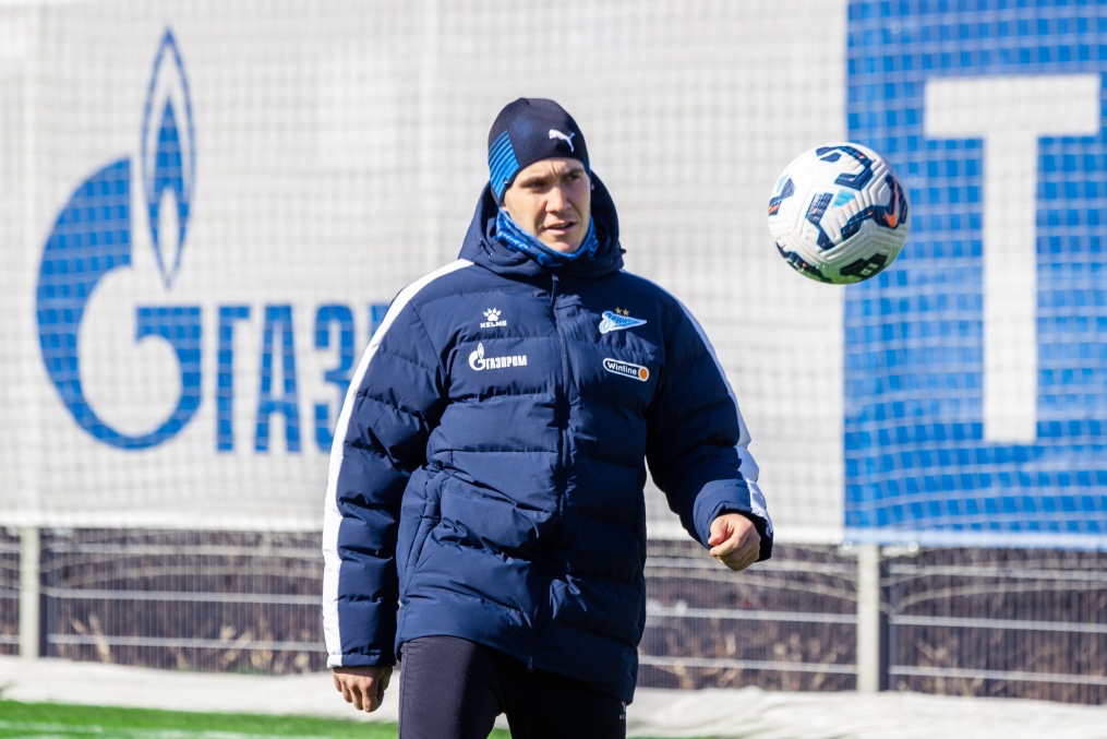 Тренировка «Зенита» в рамках подготовки к матчу с «Краснодаром»