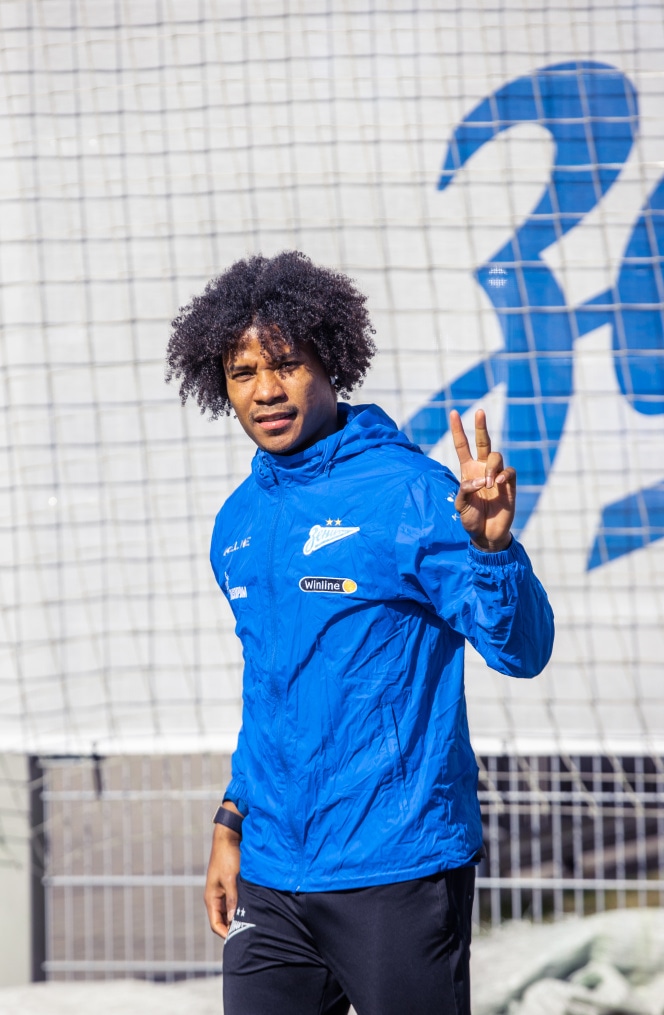 Тренировка «Зенита» в рамках подготовки к матчу с «Краснодаром»