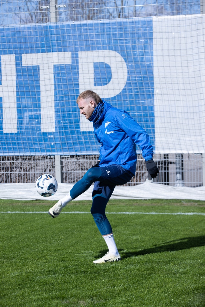 Тренировка «Зенита» в рамках подготовки к матчу с «Краснодаром»