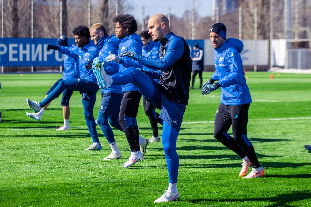 Тренировка «Зенита» в рамках подготовки к матчу с «Краснодаром»