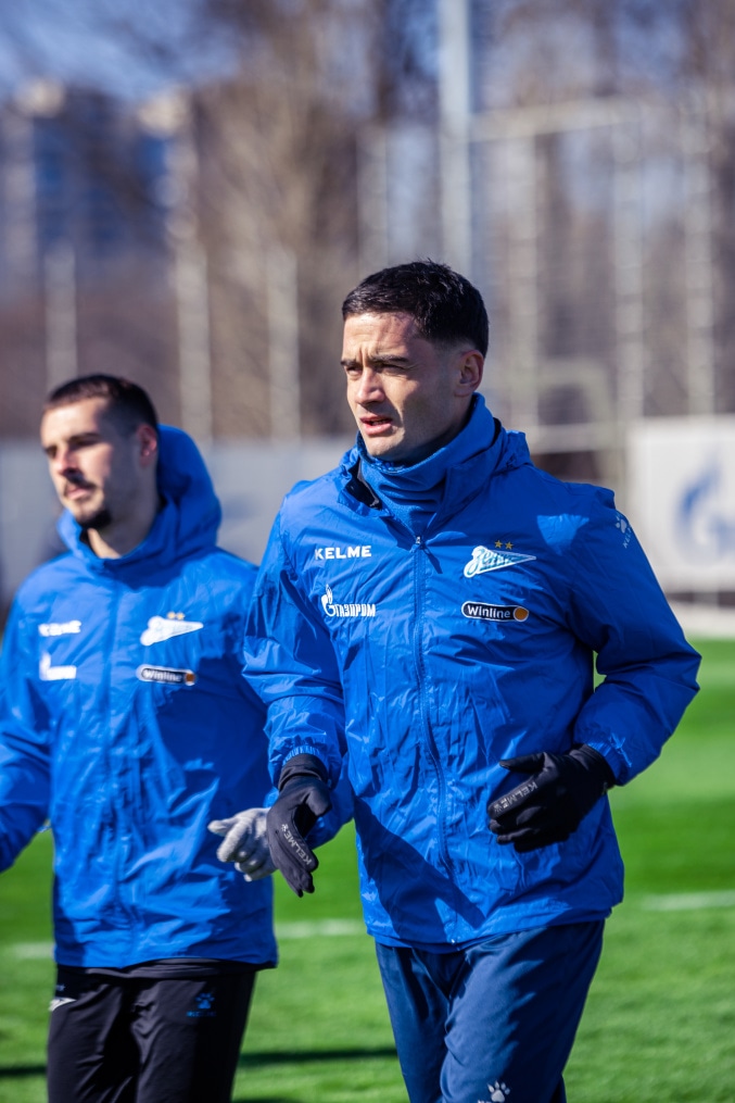 Тренировка «Зенита» в рамках подготовки к матчу с «Краснодаром»