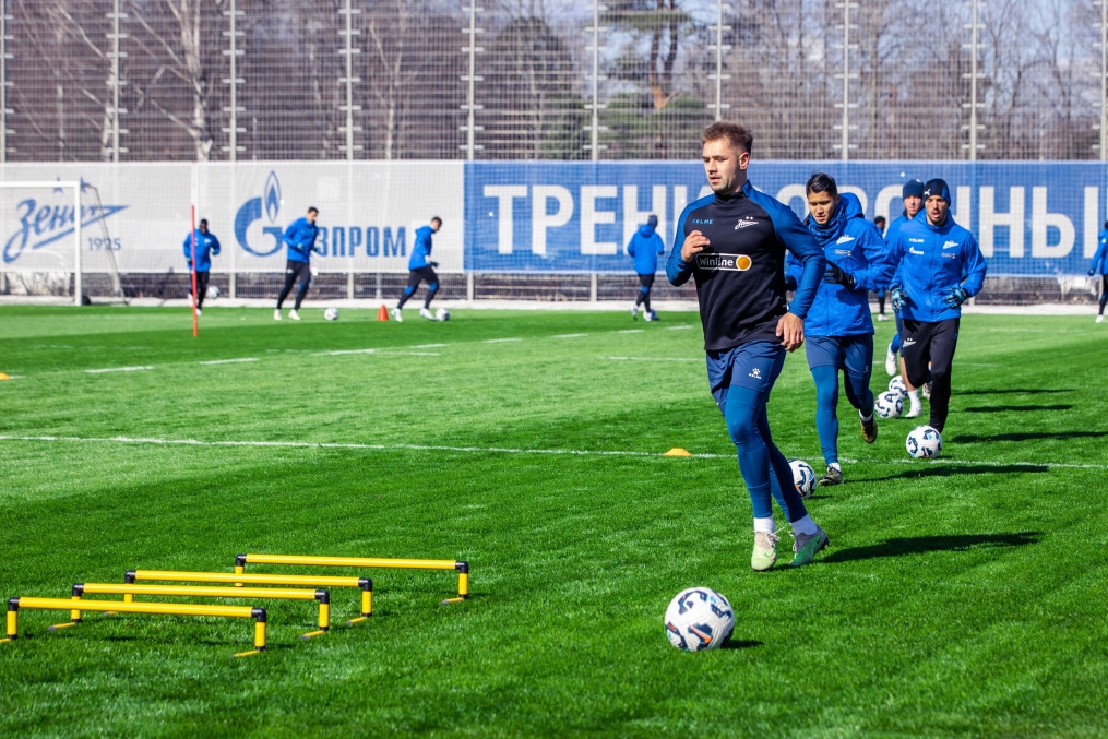 Тренировка «Зенита» в рамках подготовки к матчу с «Краснодаром»