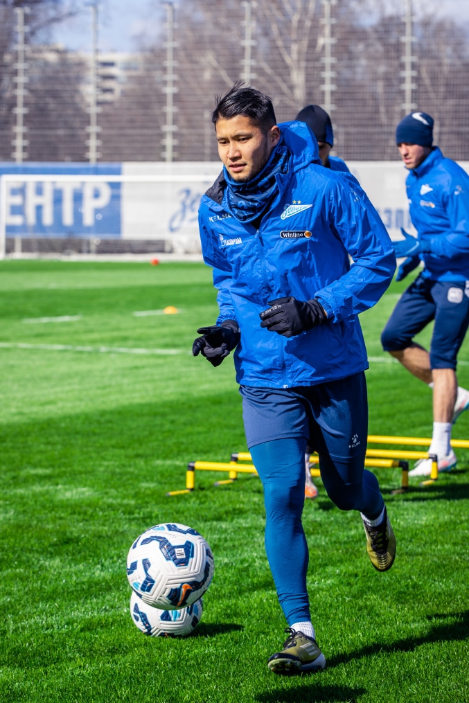 Тренировка «Зенита» в рамках подготовки к матчу с «Краснодаром»