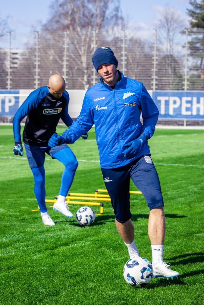 Тренировка «Зенита» в рамках подготовки к матчу с «Краснодаром»