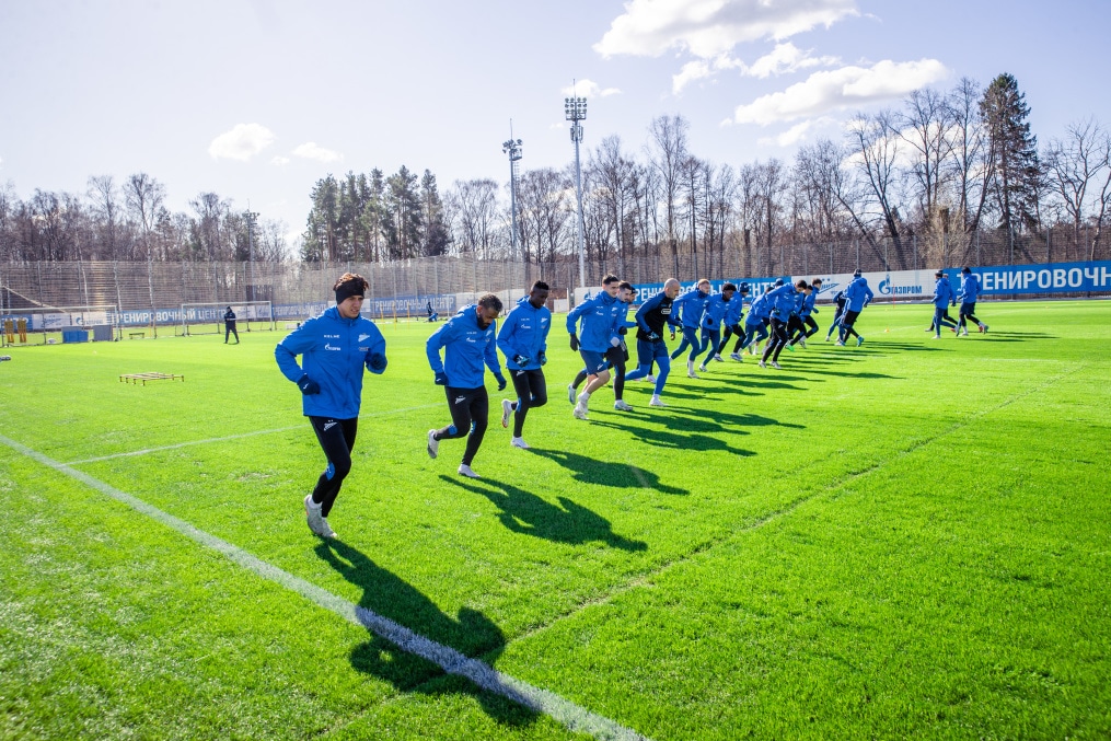 Тренировка «Зенита» в рамках подготовки к матчу с «Краснодаром»