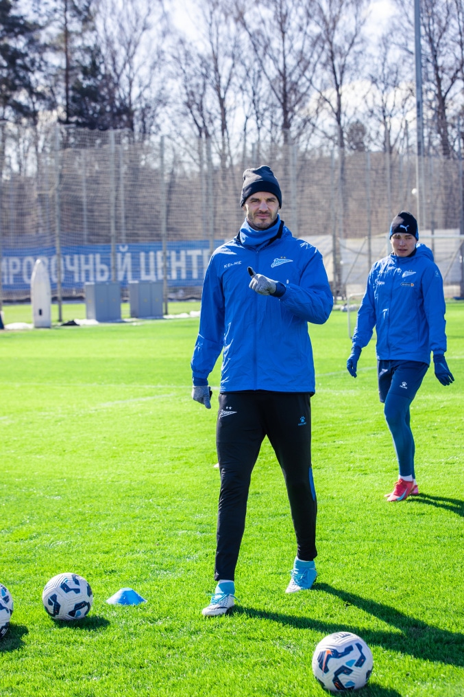 Тренировка «Зенита» в рамках подготовки к матчу с «Краснодаром»