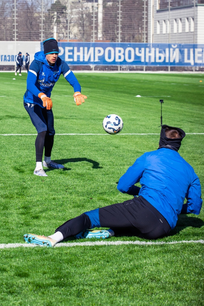 Тренировка «Зенита» в рамках подготовки к матчу с «Краснодаром»