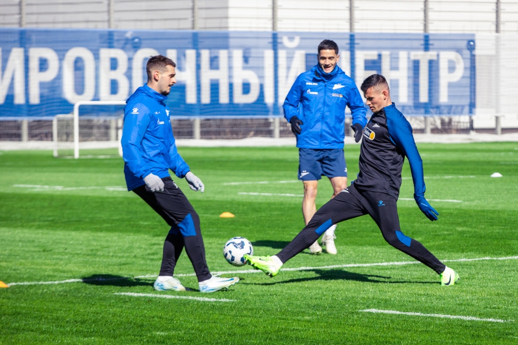 Тренировка «Зенита» в рамках подготовки к матчу с «Краснодаром»