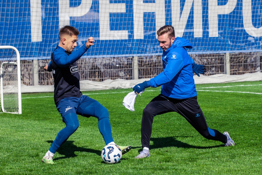 Тренировка «Зенита» в рамках подготовки к матчу с «Краснодаром»