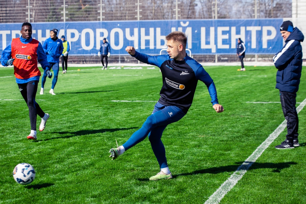 Тренировка «Зенита» в рамках подготовки к матчу с «Краснодаром»