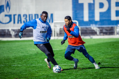 Тренировка «Зенита» в рамках подготовки к матчу с «Краснодаром»