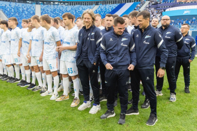 Общеклубное  фото на  «Газпром Арене» ((Бэкстейдж)