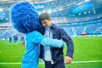 Дмитрий Бивол на матче «Зенит» — «Ростов»