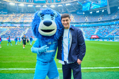 Дмитрий Бивол на матче «Зенит» — «Ростов»