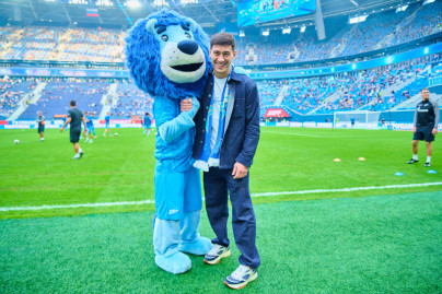 Дмитрий Бивол на матче «Зенит» — «Ростов»