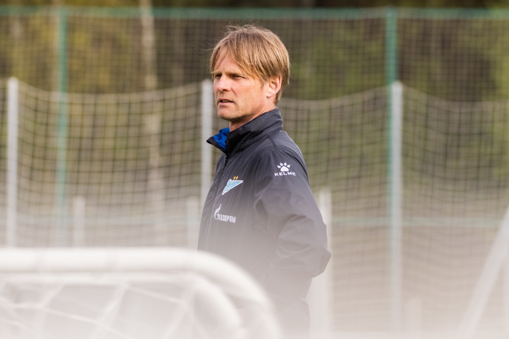 Тренировка «Зенита»-м перед матчем с ФК «Факел»-м