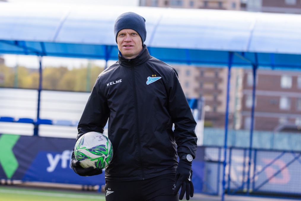 Тренировка «Зенита»-м перед матчем с ФК «Факел»-м