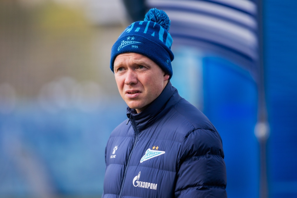 Тренировка «Зенита»-м перед матчем с ФК «Факел»-м