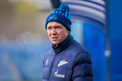 Тренировка «Зенита»-м перед матчем с ФК «Факел»-м