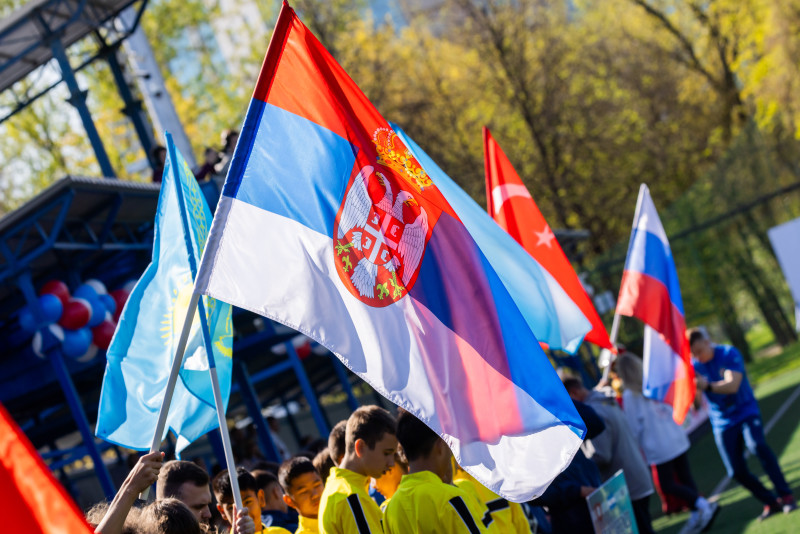 Церемония открытия турнира по футболу на Кубок Льва Бурчалкина 2025