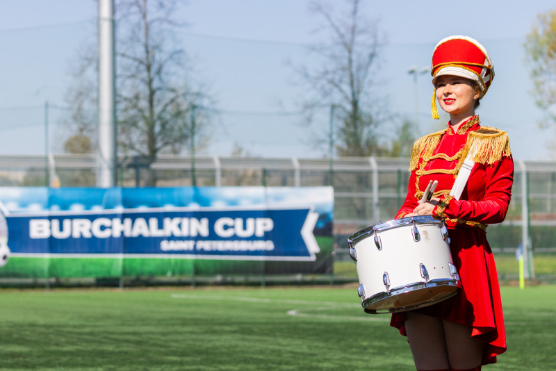 Церемония открытия турнира по футболу на Кубок Льва Бурчалкина 2025