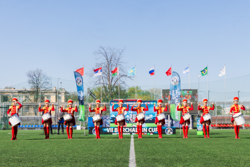Церемония открытия турнира по футболу на Кубок Льва Бурчалкина 2025