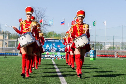 Церемония открытия турнира по футболу на Кубок Льва Бурчалкина 2025