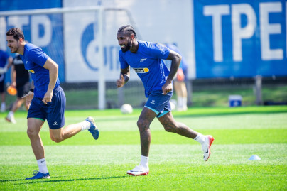 Первая тренировка Жерсона в «Зените»