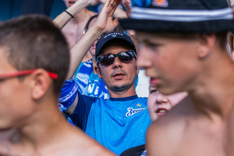 Болельщики на матче «Зенит»-2 — «Тверь»