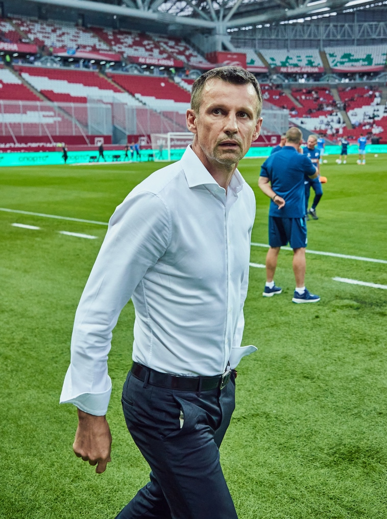 Сергей Семак на матче «Рубин» — «Зенит»