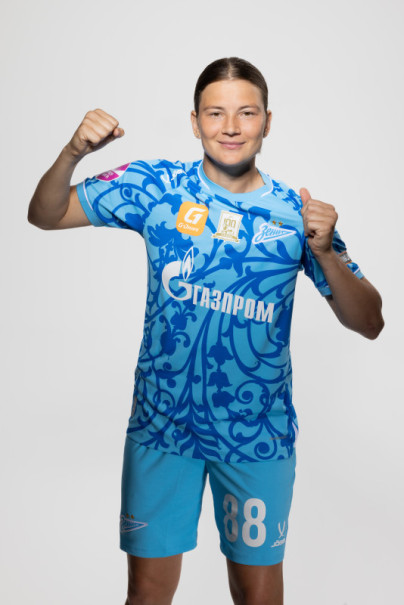 Фотосессия основного состава женского футбольного клуба «Зенит» сезона 2025/2026 (Jogel).