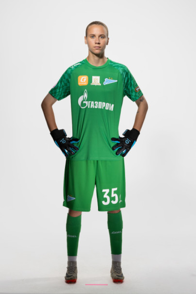 Фотосессия основного состава женского футбольного клуба «Зенит» сезона 2025/2026 (Jogel).