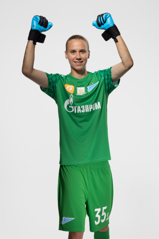 Фотосессия основного состава женского футбольного клуба «Зенит» сезона 2025/2026 (Jogel).