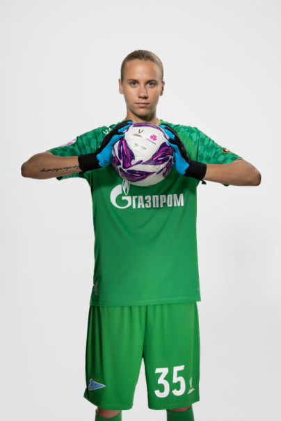 Фотосессия основного состава женского футбольного клуба «Зенит» сезона 2025/2026 (Jogel).