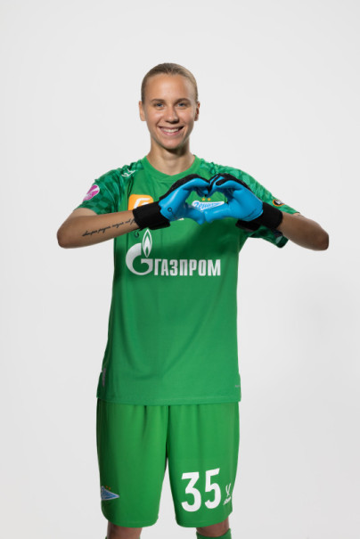 Фотосессия основного состава женского футбольного клуба «Зенит» сезона 2025/2026 (Jogel).