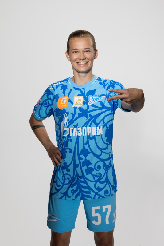 Фотосессия основного состава женского футбольного клуба «Зенит» сезона 2025/2026 (Jogel).