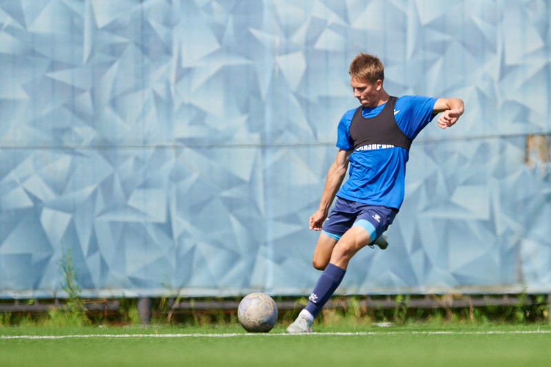 Тренировка «Зенита» U-16 перед матчем с «Рубином» U-16