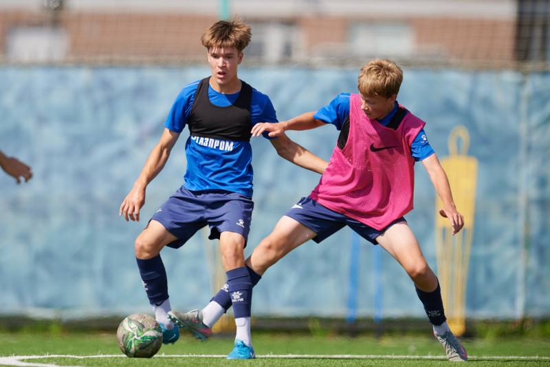 Тренировка «Зенита» U-16 перед матчем с «Рубином» U-16