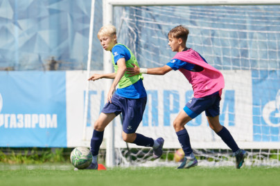 Тренировка «Зенита» U-16 перед матчем с «Рубином» U-16